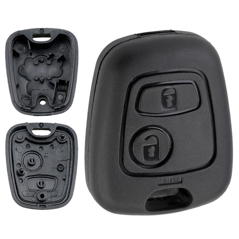 자동차 원격 키 쉘 케이스 교체 키 하우징, 시트로엥 C1 C2 C3 C4 XSARA Picasso에 적합, 307 블레이드 포함, 2 버튼