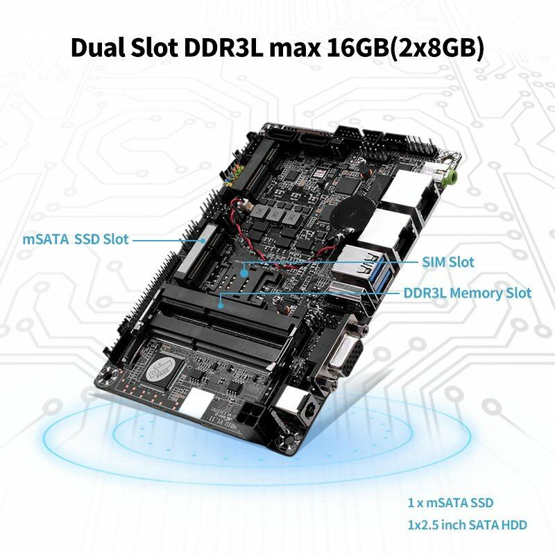 Dual lan 6 usb mini industrie pc hystou intel core i5-4200U i7-4500U lüfter loser computer versand kostenfrei bluetooth 4,2