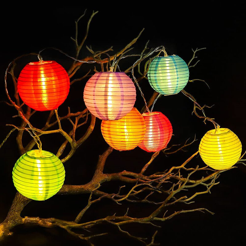 Solar Lantern String Lights Outdoor Garland Fairy Lights Solar Waterproof Lamp Lanterna para Holiday Patio Party Garden Decoration
