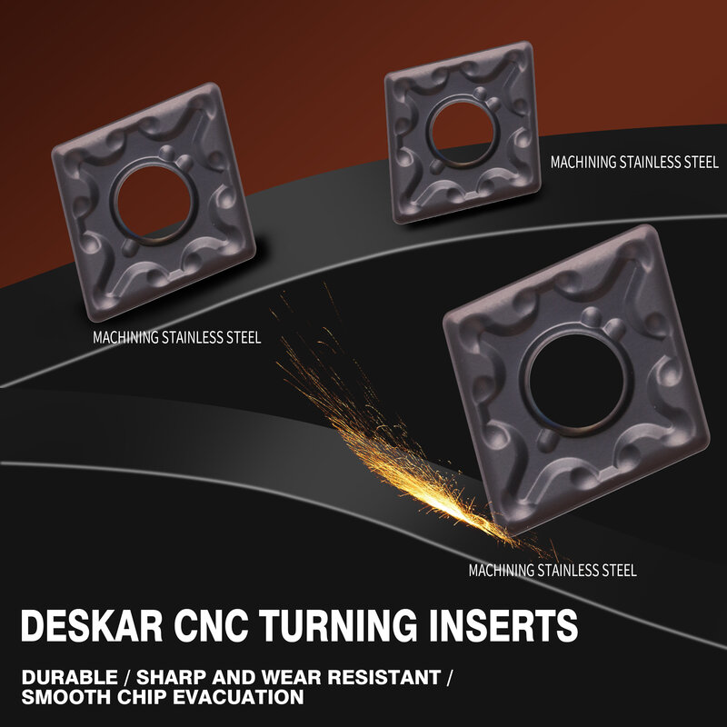 Deskar cnmg120404/120408-half6018高品質の超硬CNCツール用の新しいパッケージステンレス鋼加工
