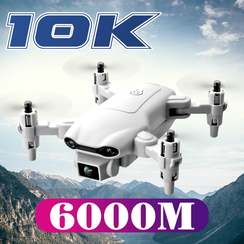 V9 nuovo Mini Drone 10K HD Camera WiFi Fpv pressione dell'aria altitudine tenere grigio Quadcopter pieghevole 6000M RC Drone Toy