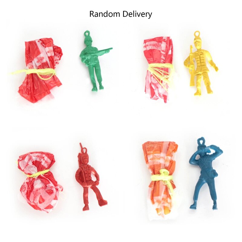 Mainan Parasut Lempar Tangan Patung Tentara Halaman Belakang Portabel Mainan Orang Tua-anak
