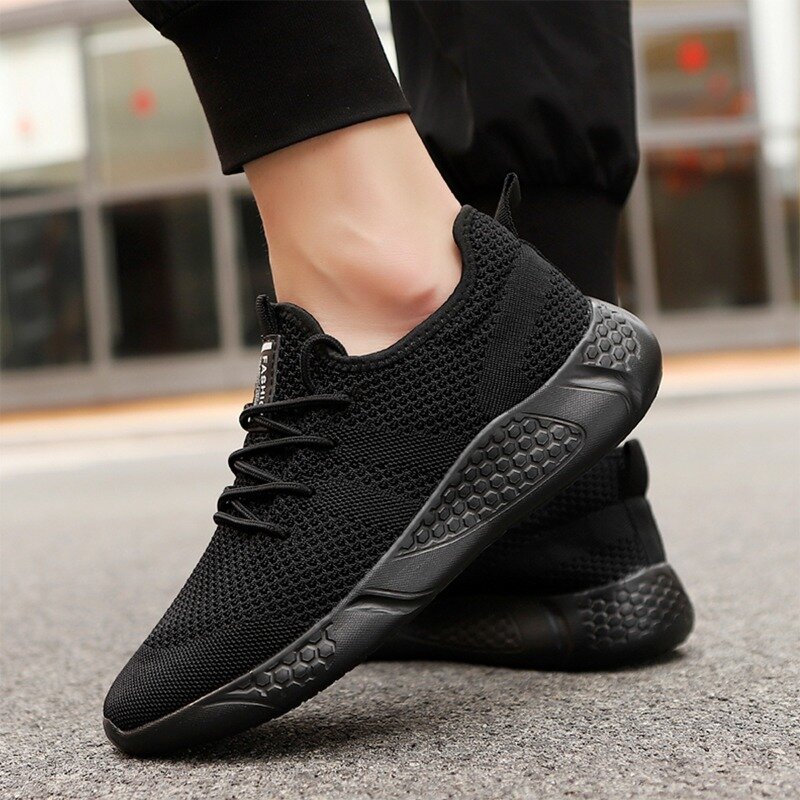 Damyuan-Zapatillas deportivas transpirables para hombre y mujer, zapatos ligeros con cordones para caminar, Tenis