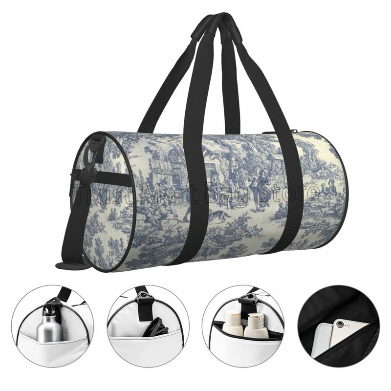 Mochila de Viagem Francesa, Crossbody Bag, Grande Capacidade, Weekend Bag, Conveniente Carry on Bagagem, Duffel Bags Unisex