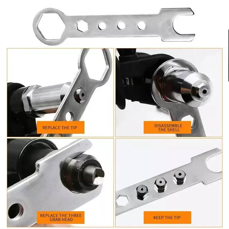Professional Electric Rivet Nut Gun Riveting Tool Core Pull Accessories Cordless Riveting Gun Drill Adapter Insert Nut Tools