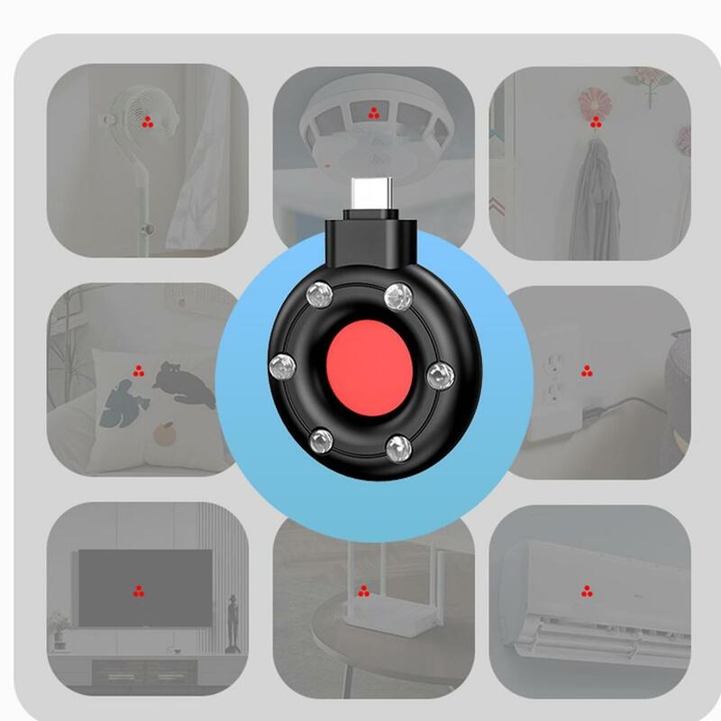 S300 كاميرا للكشف عن الأشعة تحت الحمراء ضوء المسح الضوئي مكافحة التجسس للكشف عن المقتفي الكاميرا الخفية مكتشف USB C ميناء للمنزل مكتب