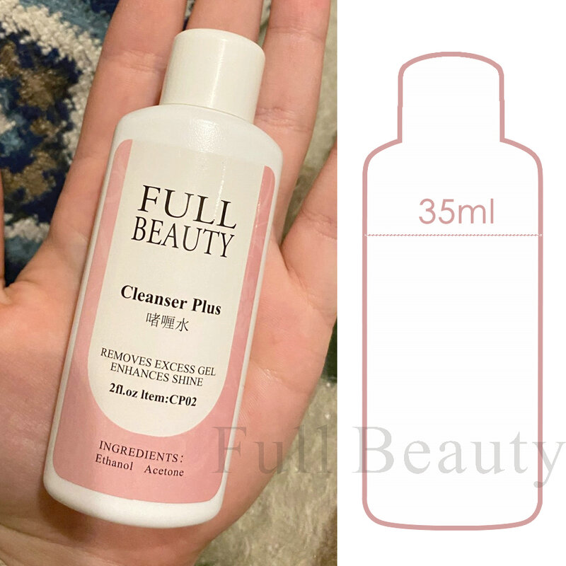 35ml Clean Nail Degreaser Liquid Remove Excess Polish Gel Layer Slip Solution For Acrylic Extension Tools Cleanser Plus LY1809-1