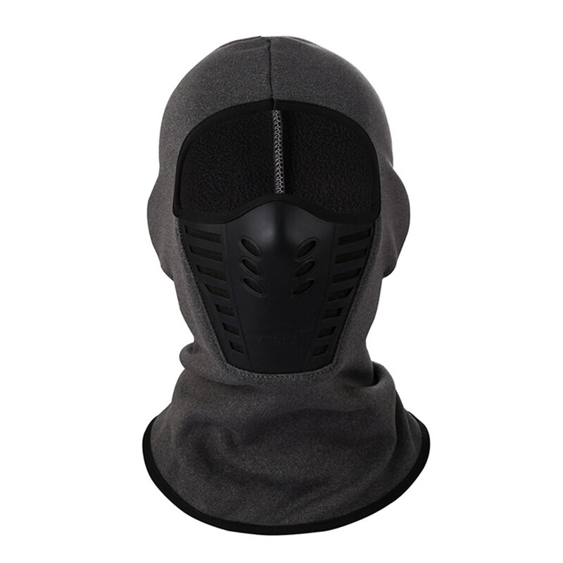 1pc Polyester Silicone Helmet Winter Warm Riding Fit Helmet Balaclava Ski Face Hat Cover For Cold Weather Outdoor Activities