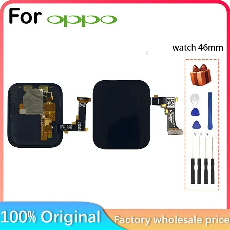 For oppo watch 46mm accessory LCD touch screen digitizer sensor glass panel display cover For OPPO 46mm LCD