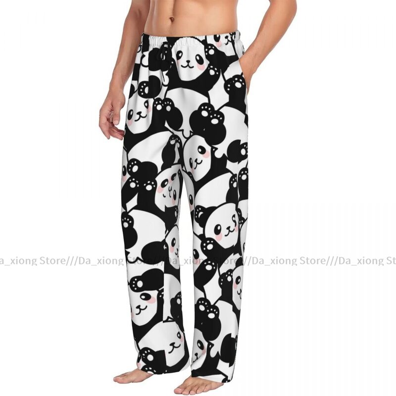 Cute Cartoon Panda Mens pigiama pigiama pantaloni Lounge pantaloni Sleep Bottoms