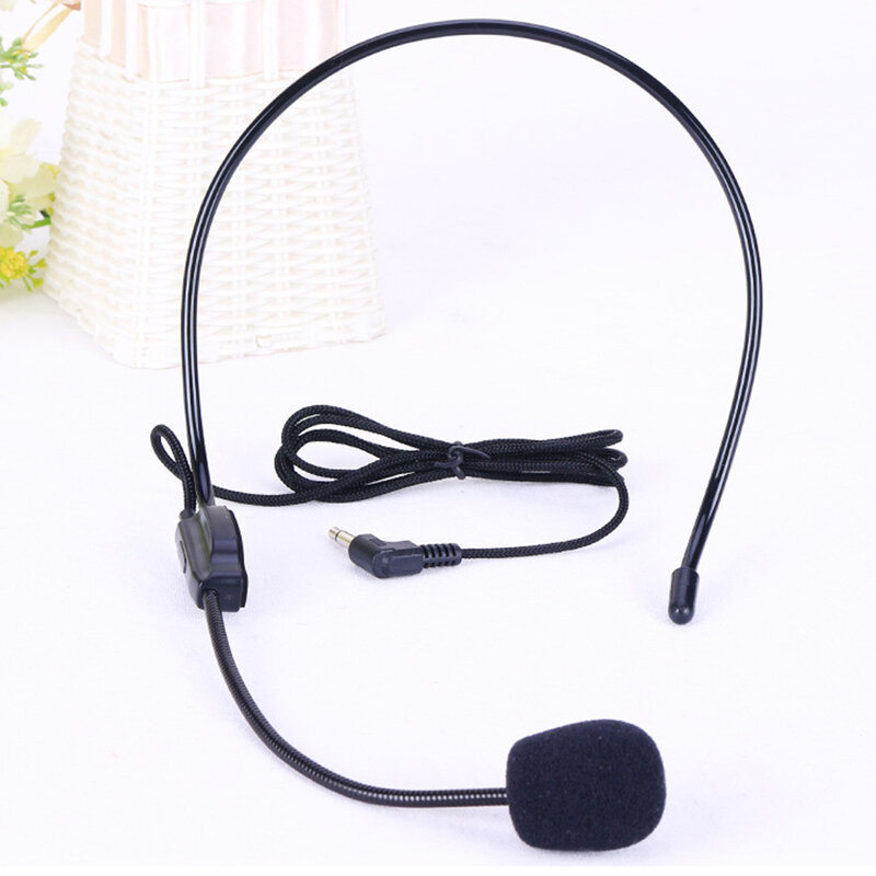 Flexible Headset Microphone 3.5mm Plug Clear Sound Recording Cardioid Directivity Lightweight Music Instruments Accessories