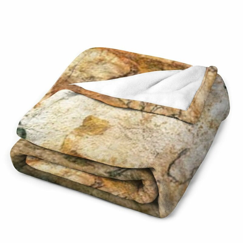 Paleolithic Lascaux Cave Paintings Throw Blanket Kid'S Blanket Bed Fashionable Blanket Nap Blanket Plaid