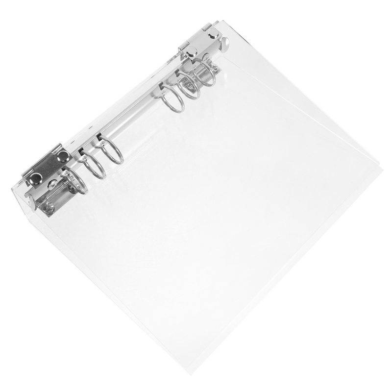 Couverture transparente réutilisable pour cahier d'étudiant, manuel A5, coque de classeur, vue en acrylique