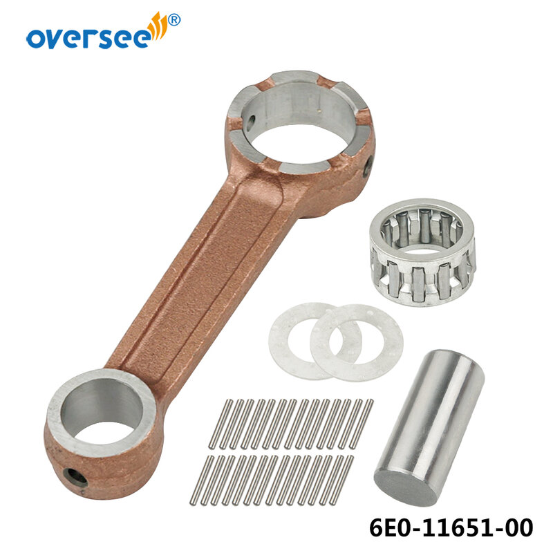 6E0-11651 Connecting Con Rod Kit For Yamaha Outboard Parts 2T 4HP 5HP 6HP 8HP Seapro 677-11650-01 6E0-11650 677-11650