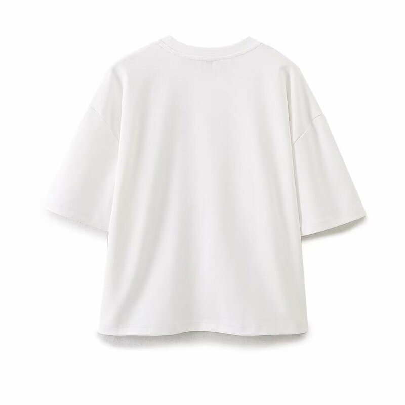 Conjunto de camiseta e calça casual de tecido dupla face feminino, manga curta, camiseta com gola O, estilo básico, novo, 2 peças