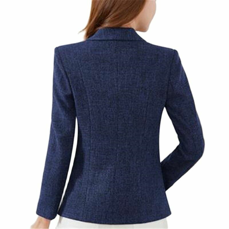 Blazer americano de tweed feminino, blazers femininos, tops femininos, ternos de outono e primavera, venda quente