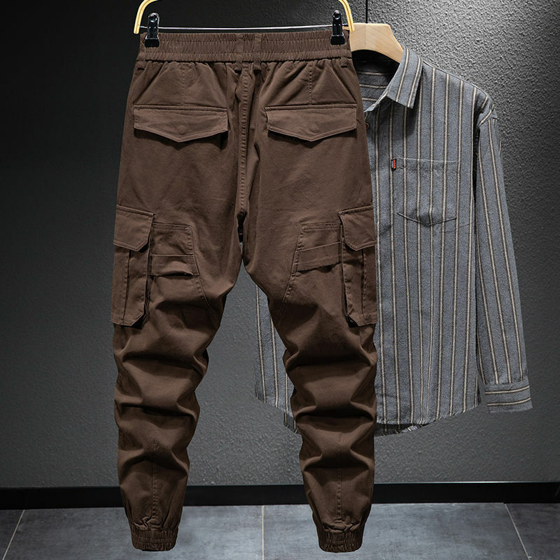 Calças táticas de carga masculina, calças harém, hip hop, trabalho, calças camo, techwear, ao ar livre, alta qualidade, A12, outono, 2023