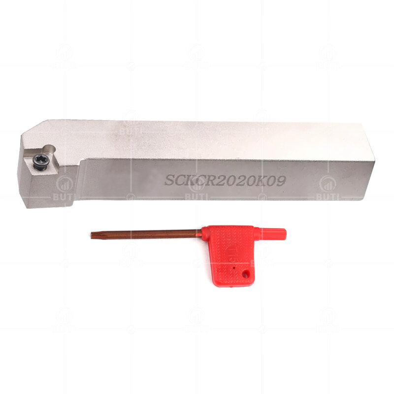 DESKAR pisau karbida SCKCR/SCKCL1616/100% CNC, alat bubut eksternal pemegang putih untuk CCMT
