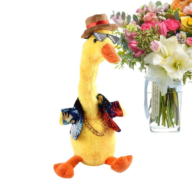 Dancing Duck Electronic Plush Toys Repeat Talking Toy Can Sing Record Voice Interactive Toy Funny Gift For Kids
