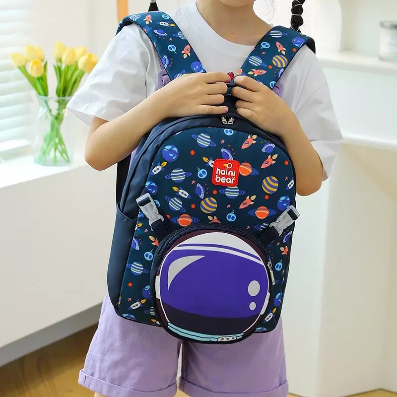 Cartoon Print Shark Schoolbag para meninos e meninas, mochila na moda, mochila estudantil, mochilas para animais fofos dinossauro, 2023