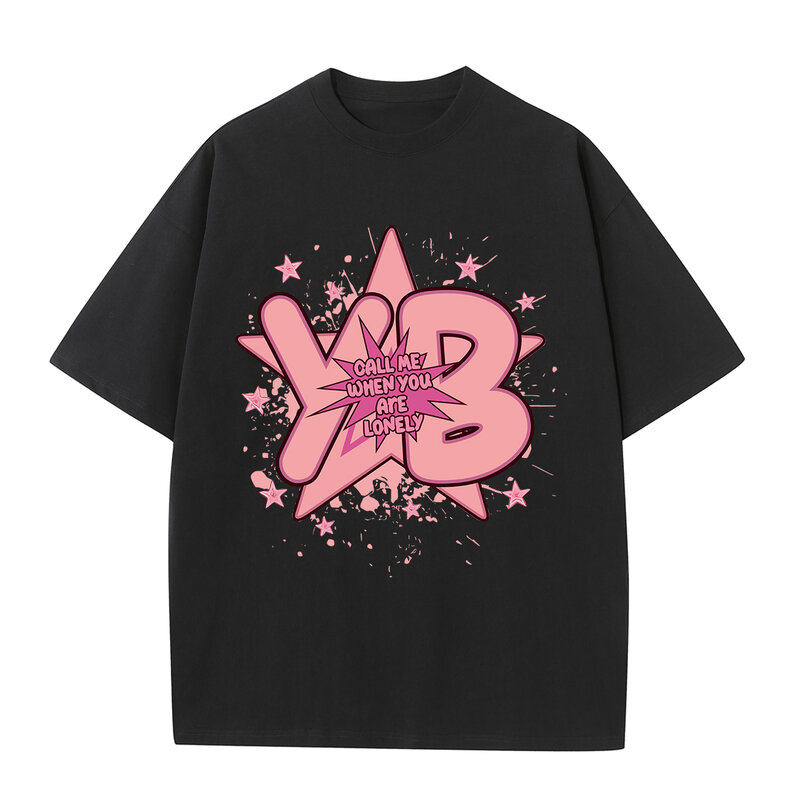 Camiseta de gran tamaño con estampado Vintage Y2k para mujer, ropa gótica para parejas, Harajuku, Material de algodón con gráfico gótico