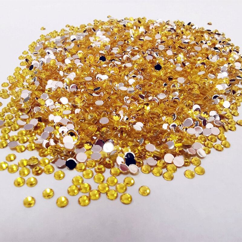 Mosaic Shiny Nail Beads Embroidery 2.5mm Resinstone Diamond Painting Round Crystal Resin Drills For DIY Diamond Painting