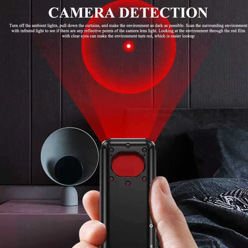 لاسلكي GSM إشارة صغيرة علة الكاشف ، ومكافحة النظر التنصت جهاز الموقف ، الأشعة تحت الحمراء الكاميرا الخفية ، لتحديد المواقع المقتفي مكتشف