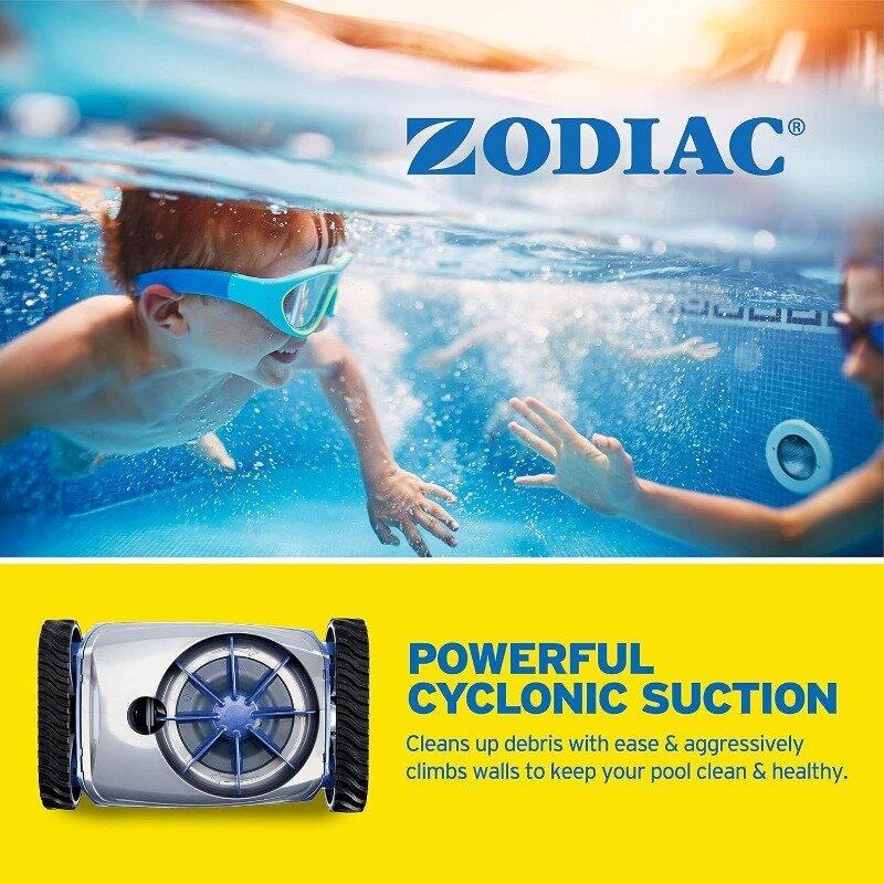 Zodiac MX6 aspirapolvere automatico per piscina aspirante per piscine interrate 14.75 "L x 8.88" W x 40.38 "H