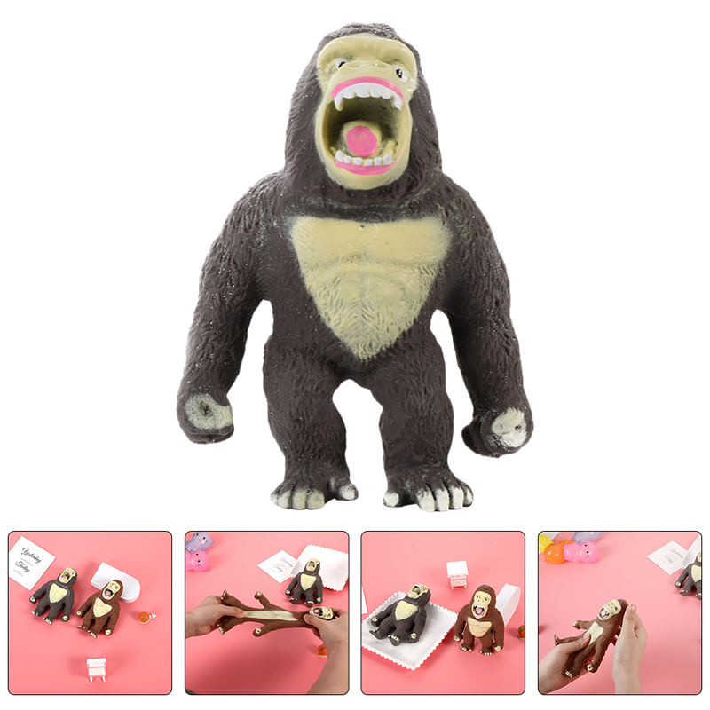Elastis musik mainan anak-anak simulasi Model gorila Chimpanzee