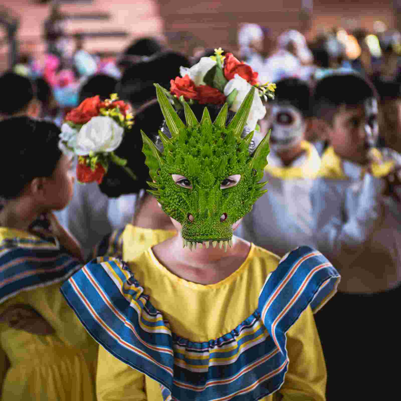Dragon Face Mask para crianças, Masquerade Costume