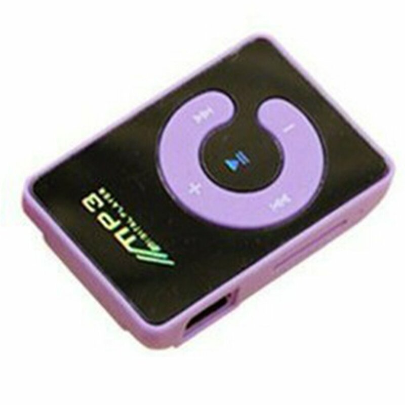 Mini reproductor MP3 portátil con Clip de espejo, soporte de medios de música, tarjeta Micro TF, Hifi, moda, deportes al aire libre, conveniencia