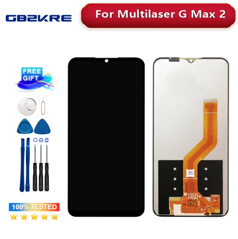6.52 "untuk Multilaser G Max 2 LCD layar sentuh, Digitizer S156 ponsel layar LCD Panel kaca Sensor suku cadang perbaikan