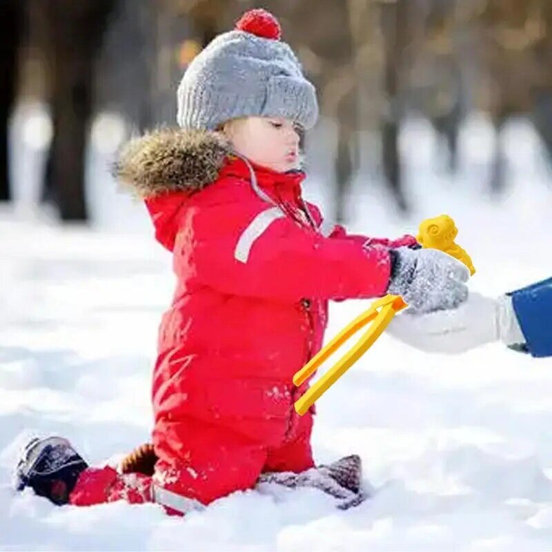 Juguetes de nieve de invierno con mango para niños y adultos, herramienta para hacer dinosaurios, arena y nieve al aire libre