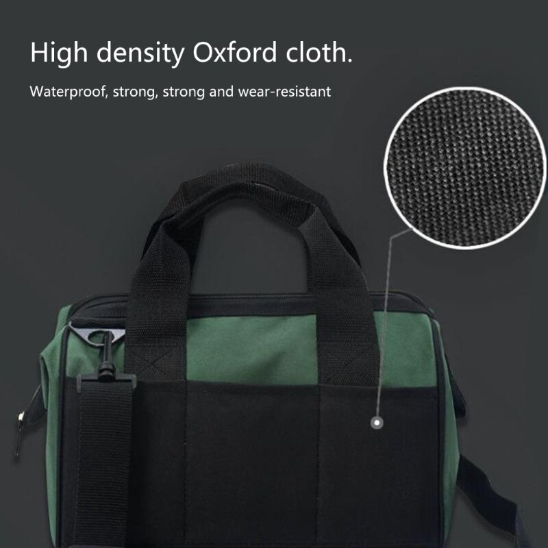 حقيبة أدوات صغيرة محمولة مقاومة للماء من قماش أكسفورد المتين ومقصورات متعددة شحن مباشر