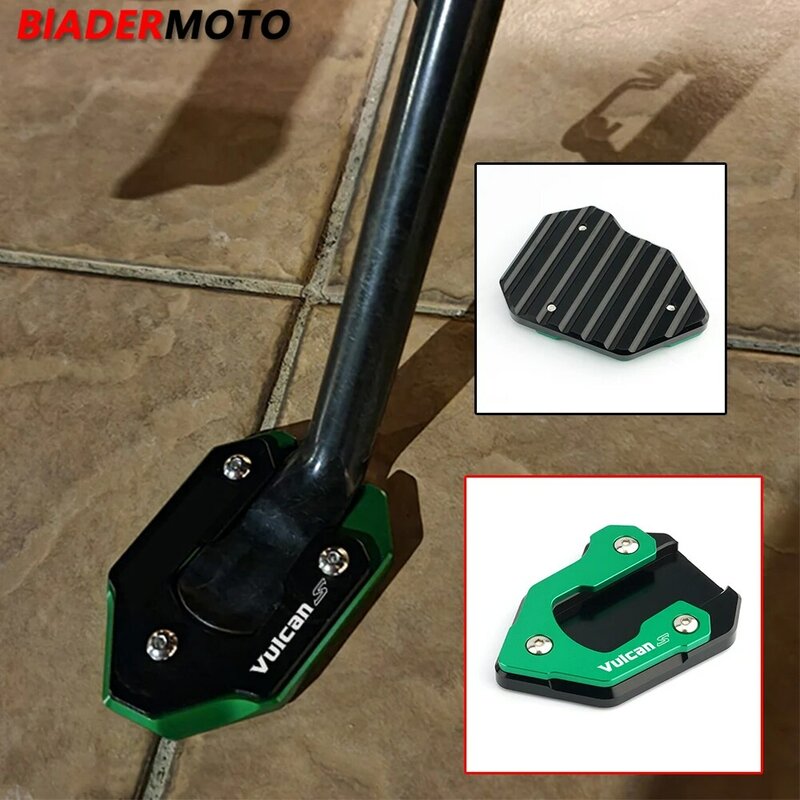 High Quality For KAWASAKI Vulcan S 650 VN650 2015 - 2022 Motorcycle CNC Kickstand Foot Side Stand Extension Pad Support Plate