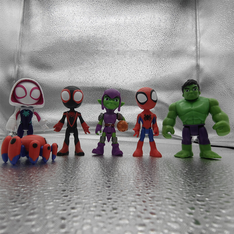 Figura de Ação do Homem-Aranha para Crianças, Aranha e Seus Incríveis Amigos, Miles Morales, Boneca Modelo Colecionável, Brinquedos de Super-Herói, Presentes