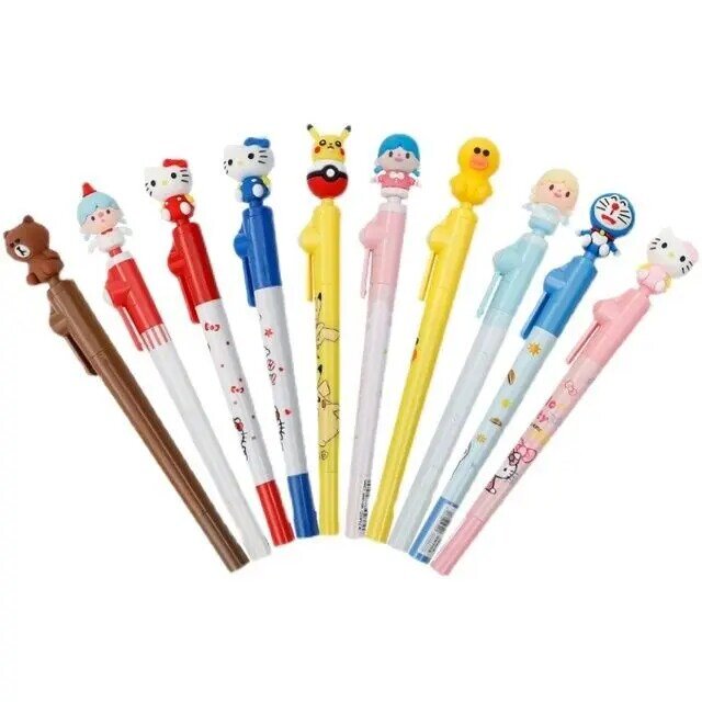 TAKARA TOMY – stylo à Gel rotatif décompression pour élèves du primaire, mignon dessin animé Hello Kitty, stylo à eau pour Signature