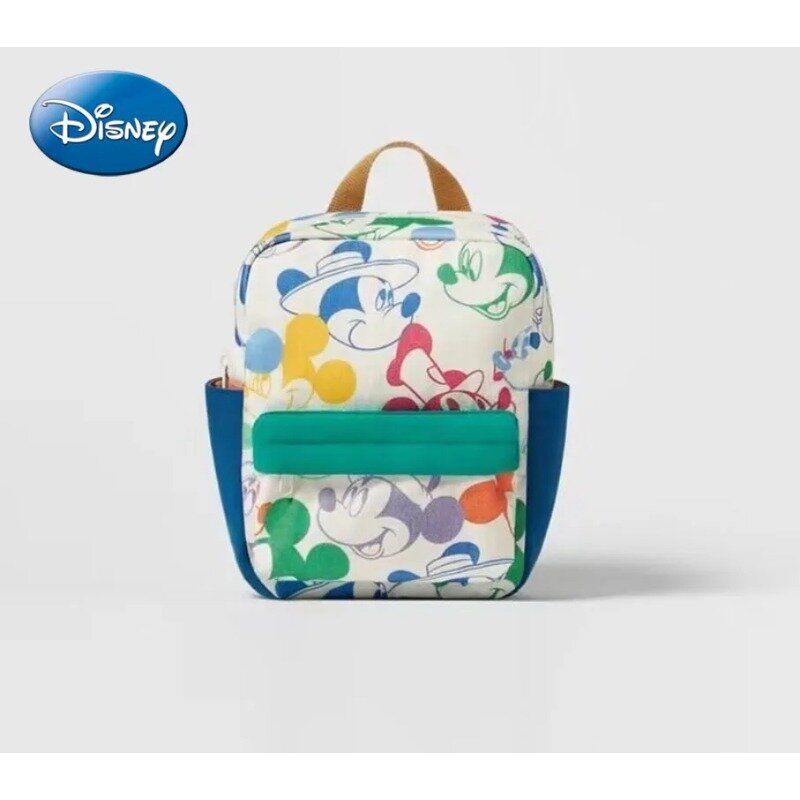 Disney mickey mouse mochila impressão para crianças, mochila escolar multifuncional com correspondência de cores, disney, nova moda, 2023
