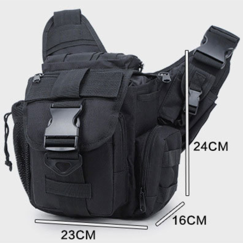 Bolsas de cámara de gran capacidad, mochilas de cintura impermeables de nailon táctico para exteriores, bolsas de escalada multifunción, moda