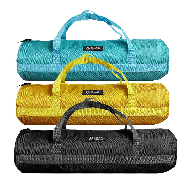 Multifuncional Oxford Canvas Tool Bag, impermeável, resistente ao desgaste, portátil, Handheld Bag, chave, chave de fenda Kit, Storage Tool Bag
