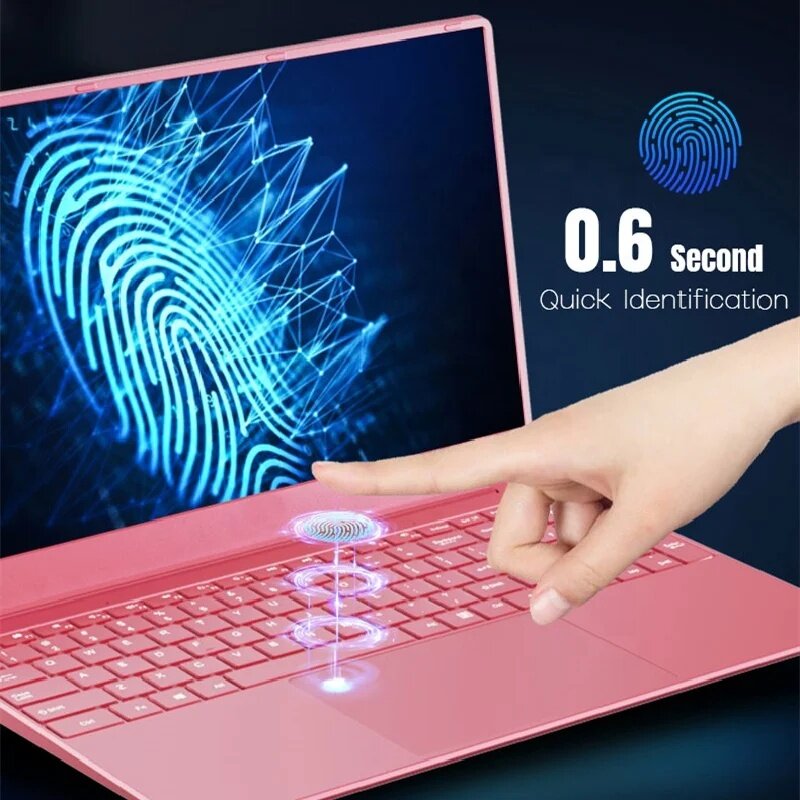 Laptop 15.6 Inch Intel Celeron N5095 32GB DDR4 2TB SSD Windows 11 HD Camera Backlit Keyboard Fingerprint Unlock Notebook PC