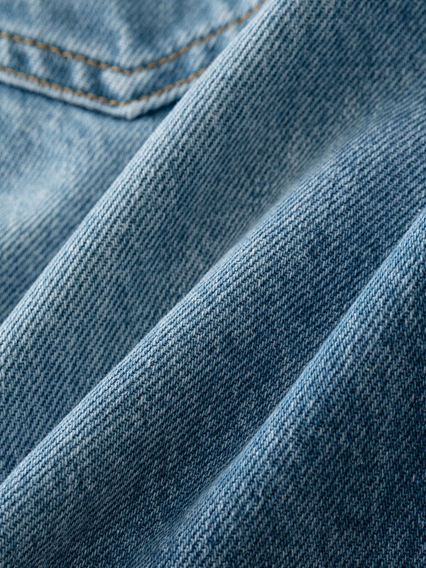 Шорты DUSHU женские джинсовые с завышенной талией, повседневные Простые Приталенные шорты из денима, атмосферные синие и коричневые, 24DS82251, на лето