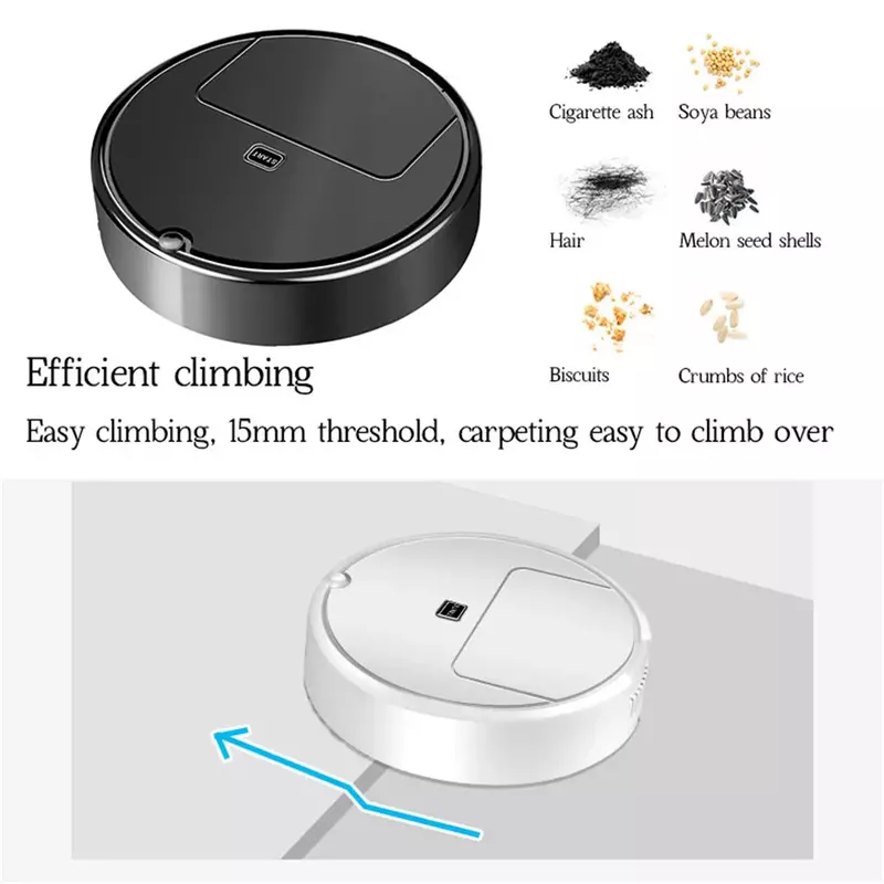 Home Smart Sweeping Robot Mini Auto Vacuum Hair Dust Remover Household Floor Washing Sweeper