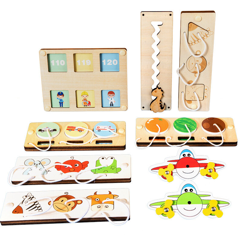 Busy Board DIY Accessories Early Education Toy Busybaord Matching Manual Educational Kindergarten Teaching Aids 2-3 Years Old