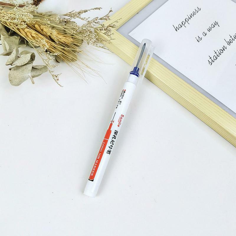 Deep Hole Marker Pens Long Nose Marker Pen With Bright Colors Industrial Marking Products For Carpentry Marking Glass