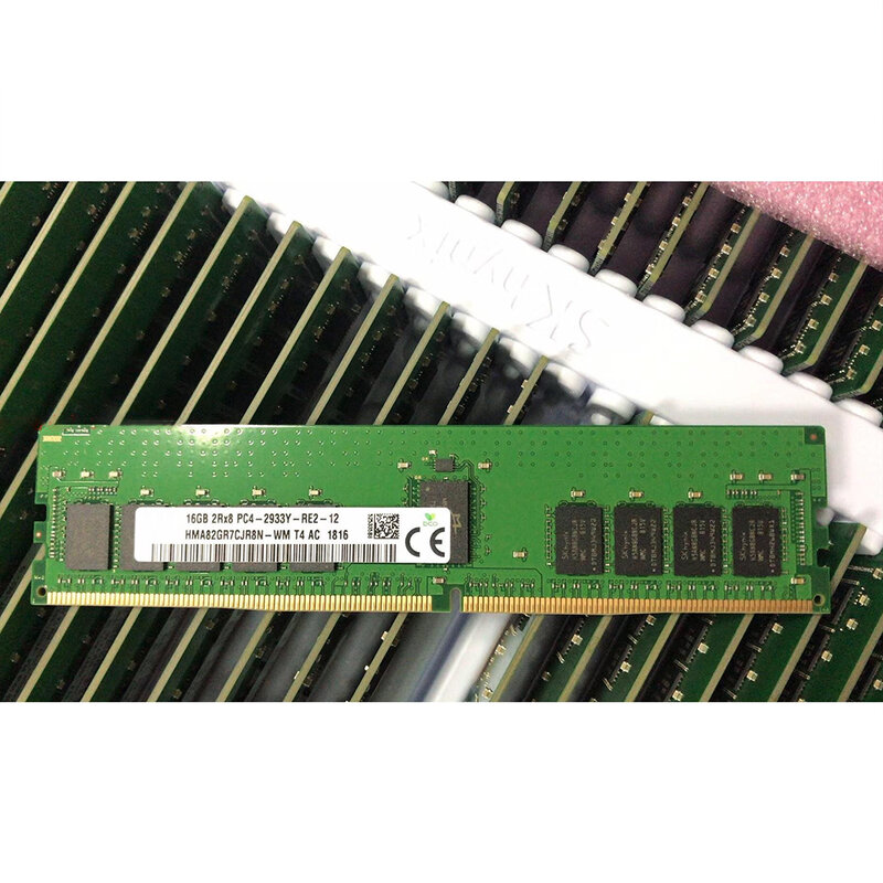 1PCS RAM 16G 16GB 2RX8 DDR4 PC4-2933Y-RE2 HMA82GR7CJR8N-WM T4 Server Memory High Quality Fast Ship