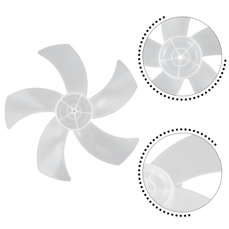 Duurzame Hoge Kwaliteit Gloednieuwe Fan Blade Accessoires Huishoudelijke Mini Blad Vloerventilator Plastic 5 Bladeren Voor Voetstuk