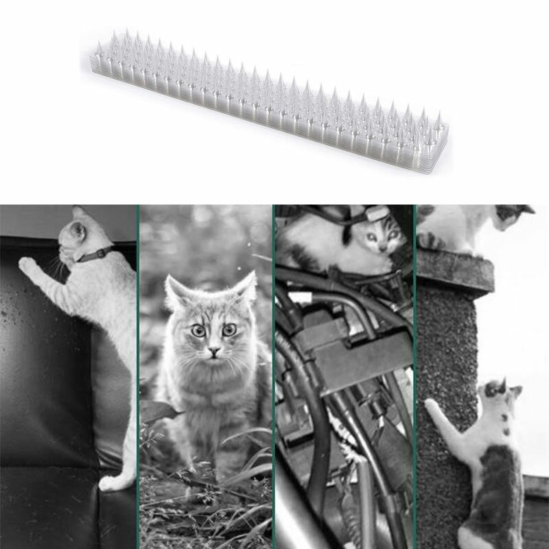 1Pcs Fence Wall Spikes Cat Animal Repellent Anti Theft Walls Sheds Stop