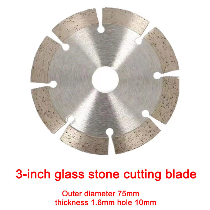石研磨用金属鋸刃,アングルグラインダー,直径75mm,内側の穴,10mm, 3インチ