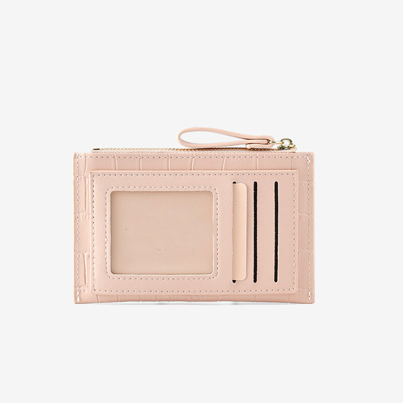 패션 사랑스러운 여성 짧은 지갑, 단색 최고 디자인, 고품질 작은 지퍼 동전 지갑 가방